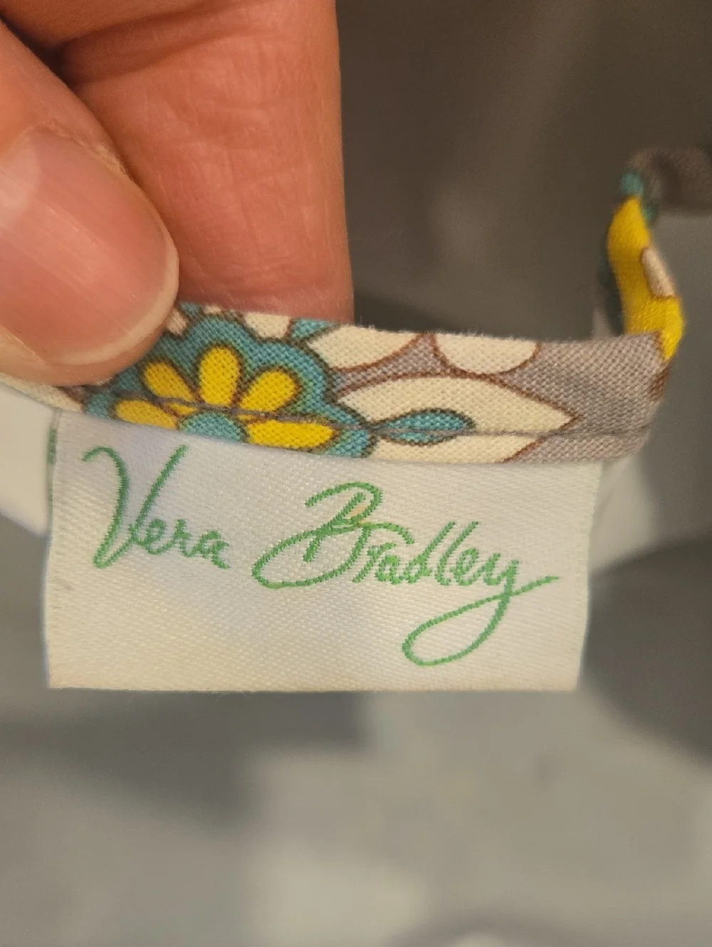 Vera Bradley Lemon Parfait Cosmetic Bag